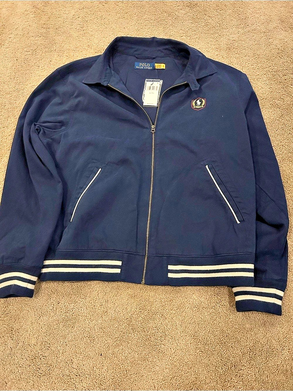 Brand new Polo Ralph Lauren Polo Crest Track Jacket Blue XL